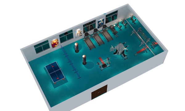 150平方健身房配置方案-广西KS体育直播体育健身器材有限公司