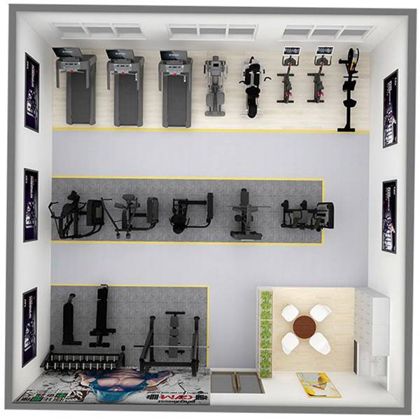 100平方健身房配置方案-广西KS体育直播体育健身器材有限公司